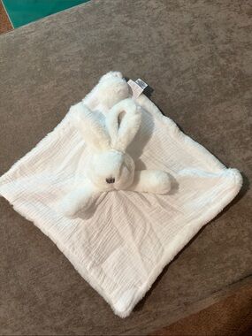 Stephan Baby Plush Bunny Lovey Security Blanket - Cream